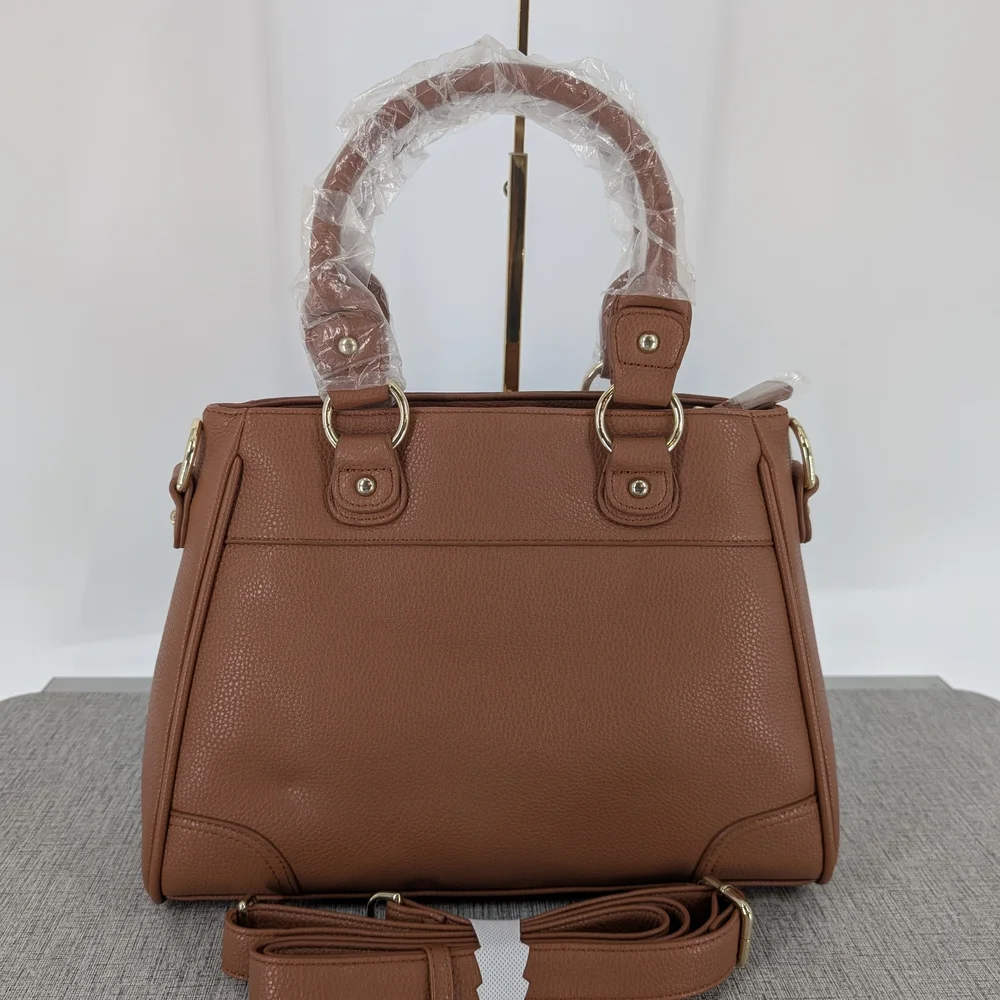 Elegant Brown and Black‎ Satchel